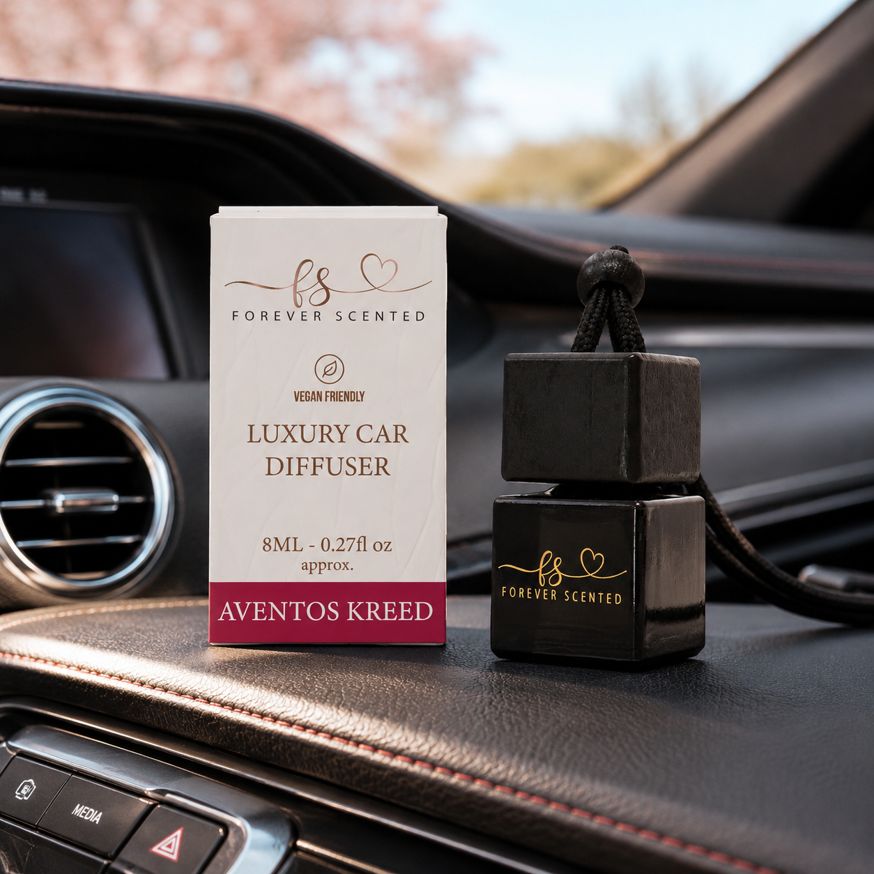 Aventos Kreed - Forever Scented Luxury Car Diffuser with Free Vent Clip