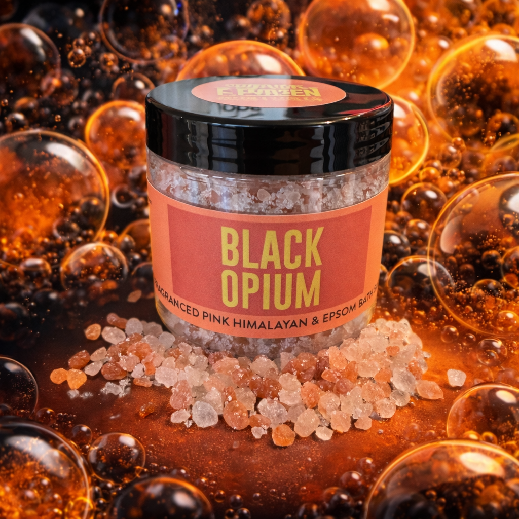 Black Opium Designer Fragranced Bath Salts -Pink Himalayan & Epsom Mix