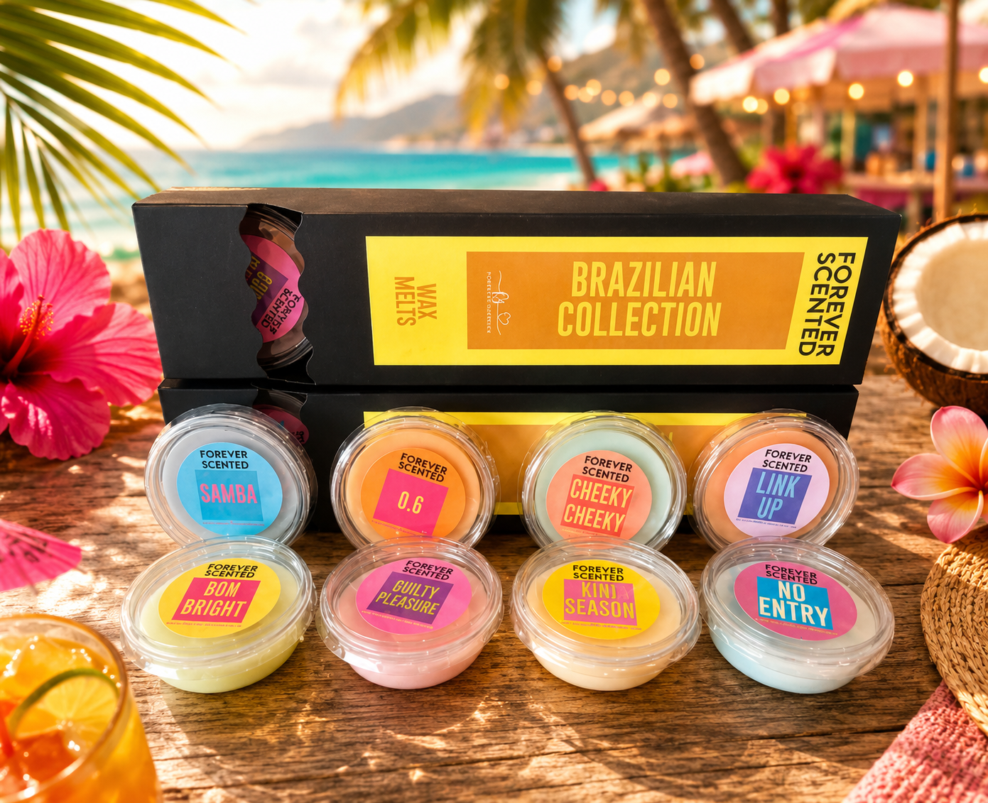 Brazilian Collection - Wax Melt Set x8 Premium Highly Fragranced Melts