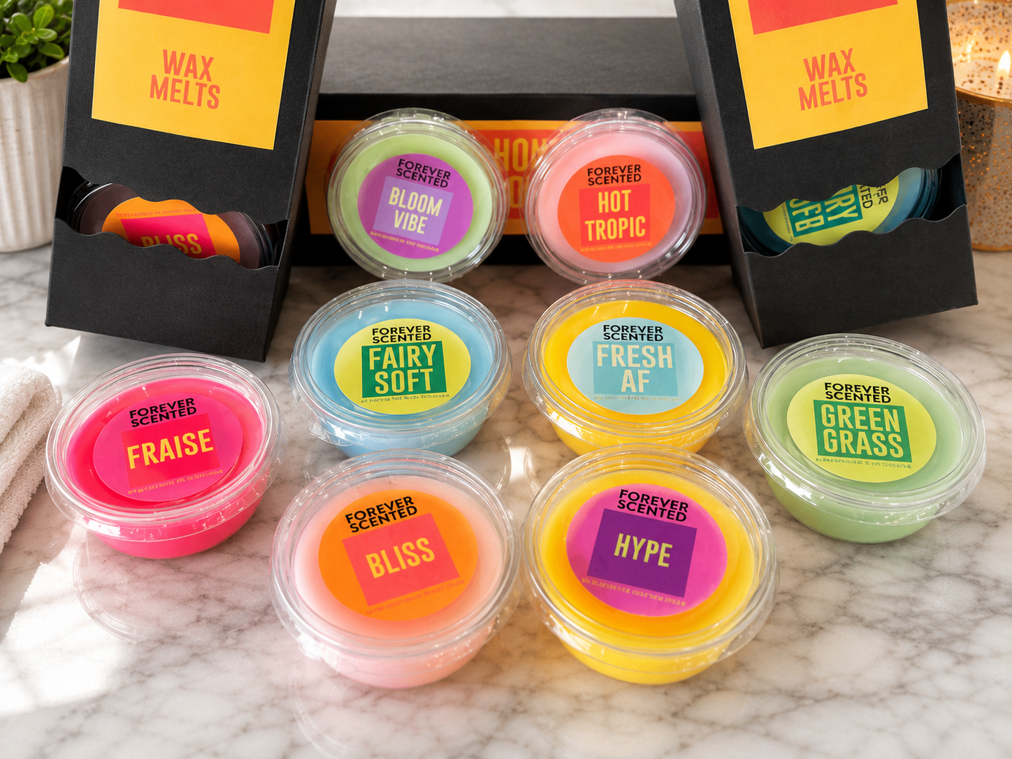 Household Collection - Wax Melt Set x8 Premium Highly Fragranced Melts