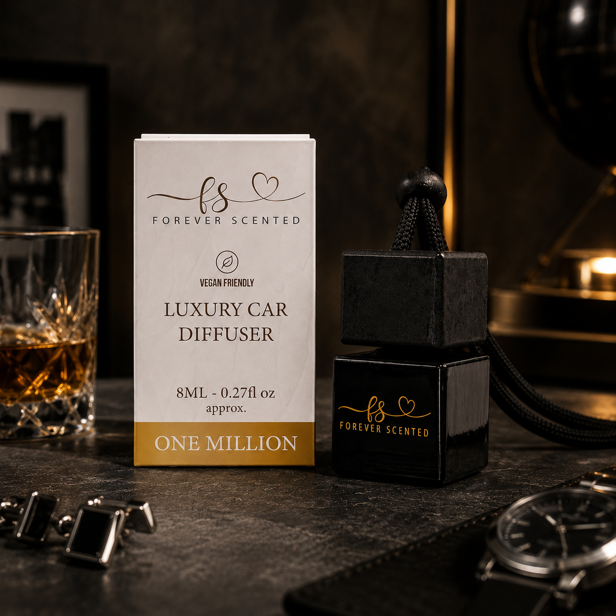One Million - Forever Scented Luxury Car Diffuser with Free Vent Clip