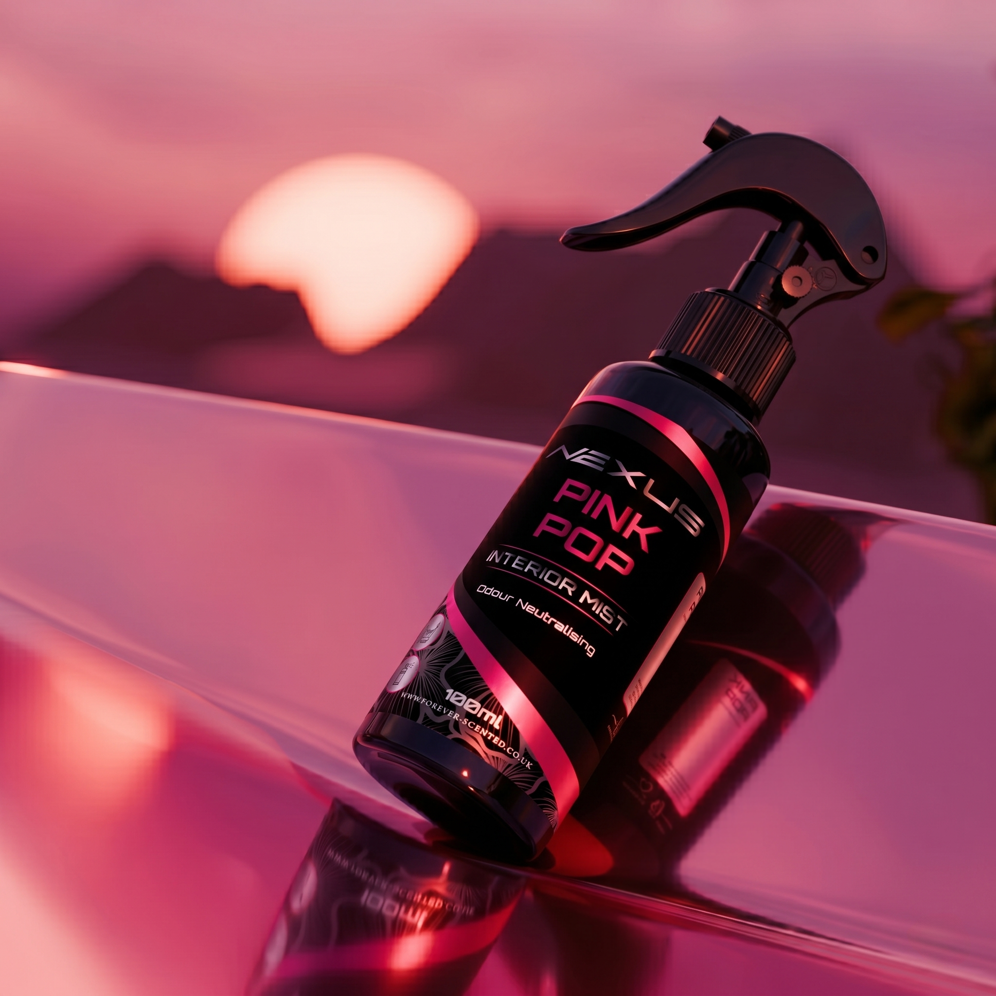 Pink Pop Car Interior Mist Spray - 100ml Long-Lasting Fragrance