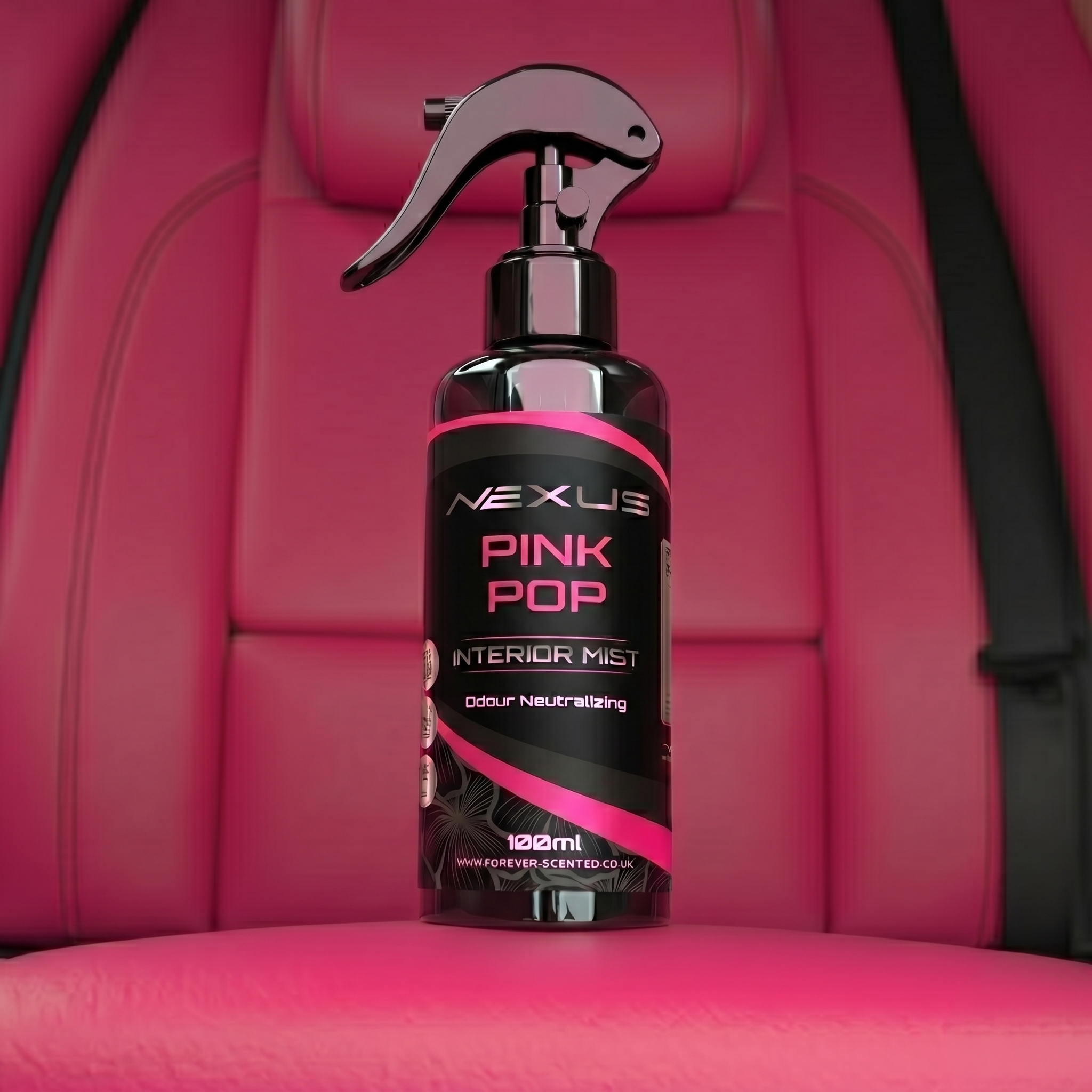 Pink Pop Car Interior Mist Spray - 100ml Long-Lasting Fragrance