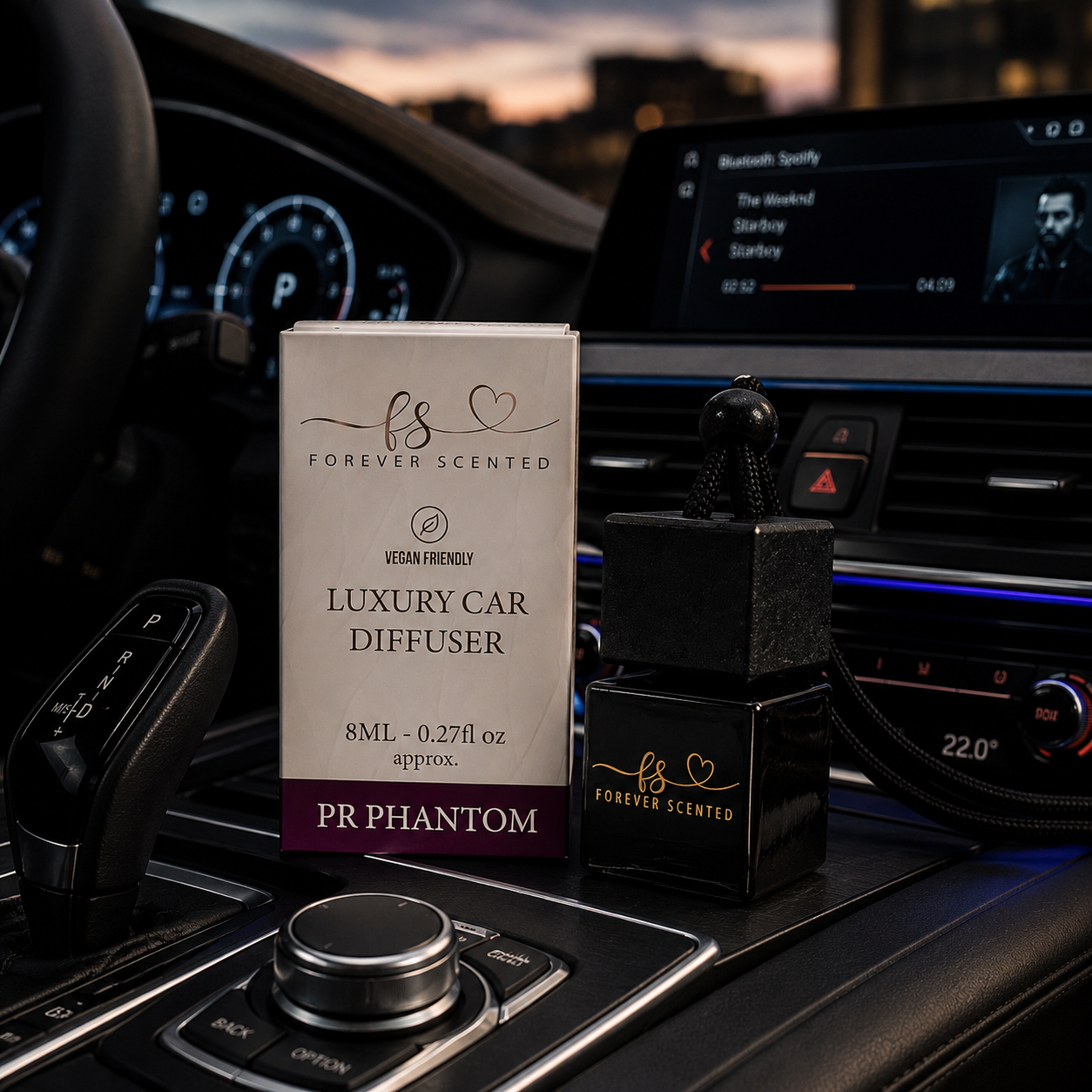 PR Phantom - Forever Scented Luxury Car Diffuser with Free Vent Clip