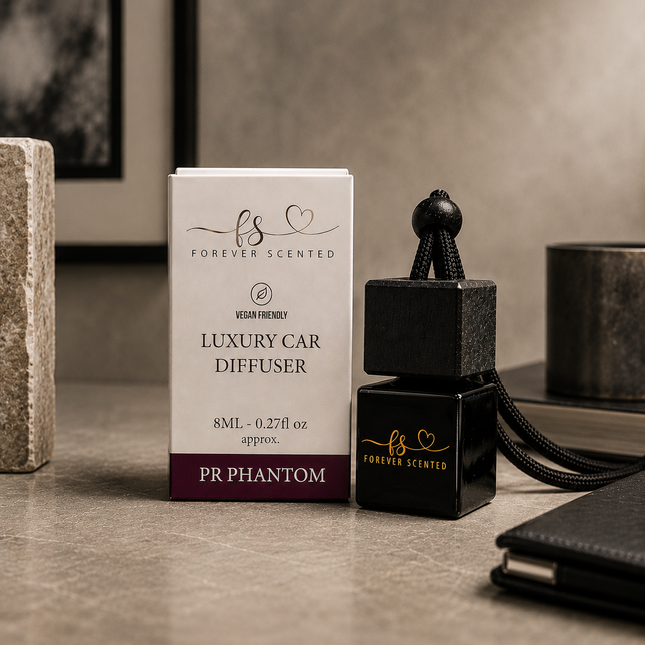 PR Phantom - Forever Scented Luxury Car Diffuser with Free Vent Clip