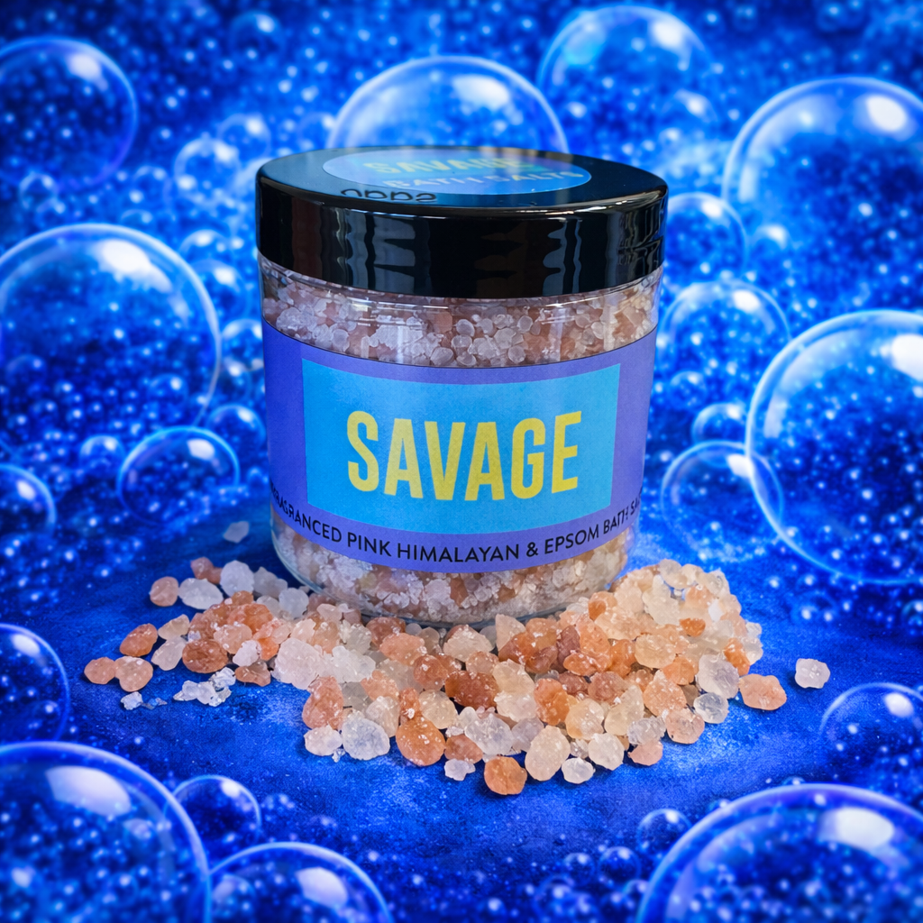 Savage Designer Fragranced Bath Salts -Pink Himalayan & Epsom Mix